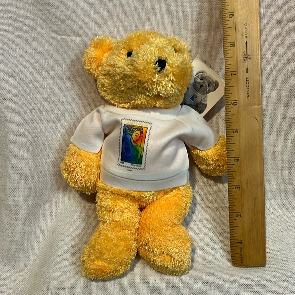 US Postal Service Breast Cancer Awareness Stamp Commemorative Bear.